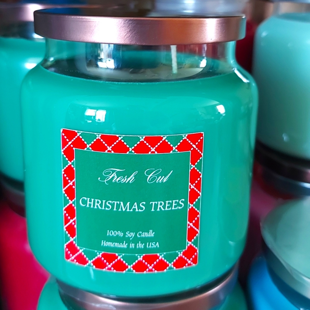 Christmas trees candle holidays